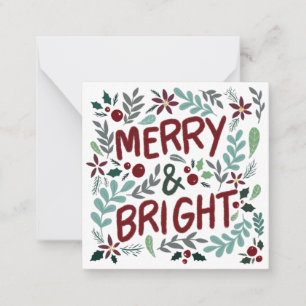 Tarjeta Pequeña Saludos navideños alegres