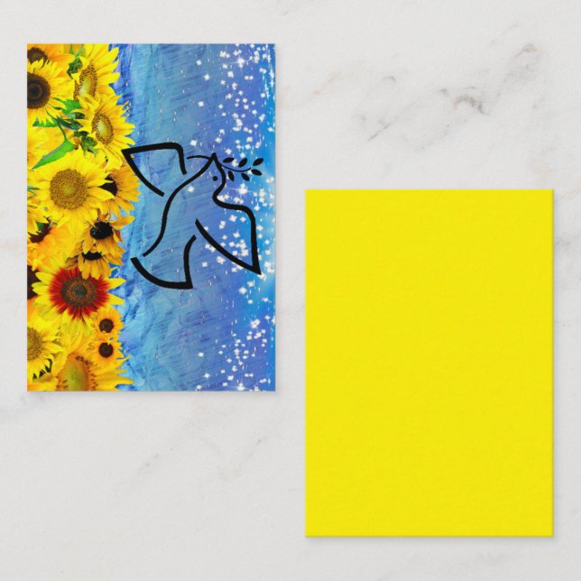 Tarjeta Pequeña ¡Salvemos a Ucrania! (Anverso / Reverso)