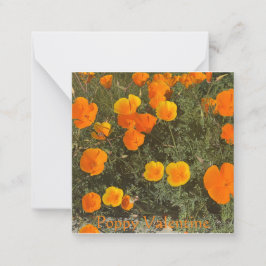 Tarjeta Pequeña San Valentín de amapola