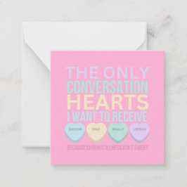 Tarjeta Pequeña San Valentín de Enfermedad Crónica 