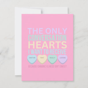 Tarjeta Pequeña San Valentín de Enfermedad Crónica