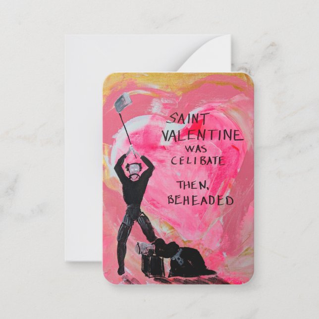 Tarjeta Pequeña San Valentín histórico (Anverso)