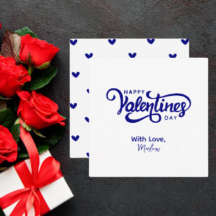 Tarjeta Pequeña San Valentín moderno y simple