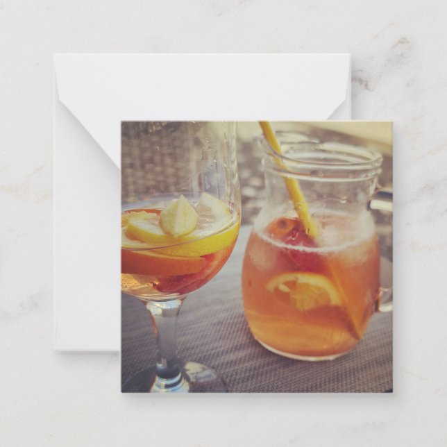 Tarjeta Pequeña Sangria and Sunshine (Anverso)