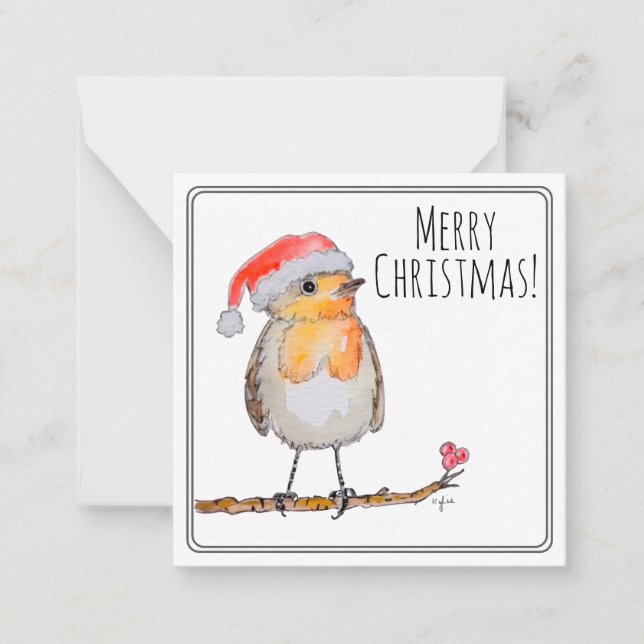 Tarjeta Pequeña Santa Robin (Anverso)