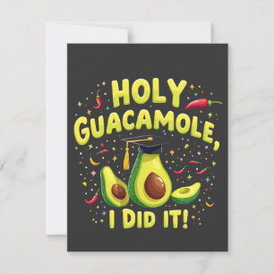 Tarjeta Pequeña Santo Guacamole Lo Hice Graduado Cinco De Mayo