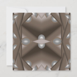 Tarjeta Pequeña Sawtooth Edged Concentrated Earth Tone Ombre Art