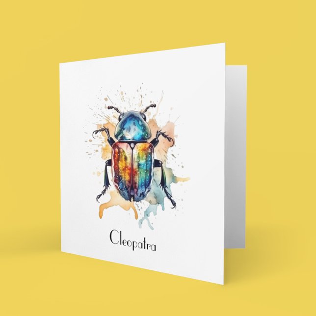 Tarjeta Pequeña Scarab arcoiris, personalizado (Subido por el creador)
