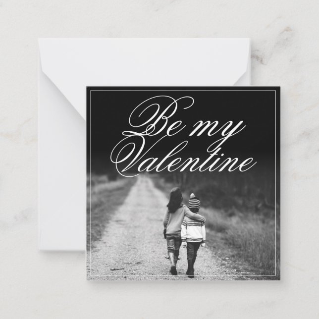 Tarjeta Pequeña Sé Mi San Valentín - Juntos (Anverso)