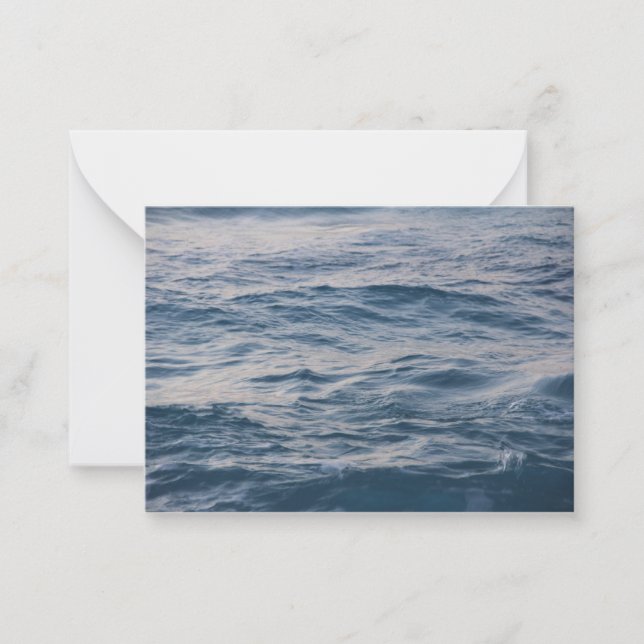 Tarjeta Pequeña Sea water closeup (Anverso)