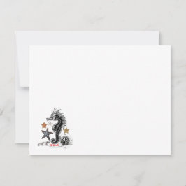 TARJETA PEQUEÑA SEAHORSE CON STARFISH