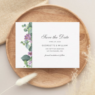 Tarjeta Pequeña Secuencia de comandos de Eucalyptus Greenery Succu
