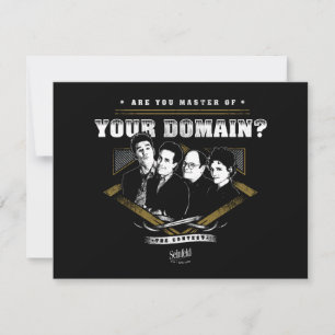 Tarjeta Pequeña Seinfeld ¿Eres dueño de tu dominio?