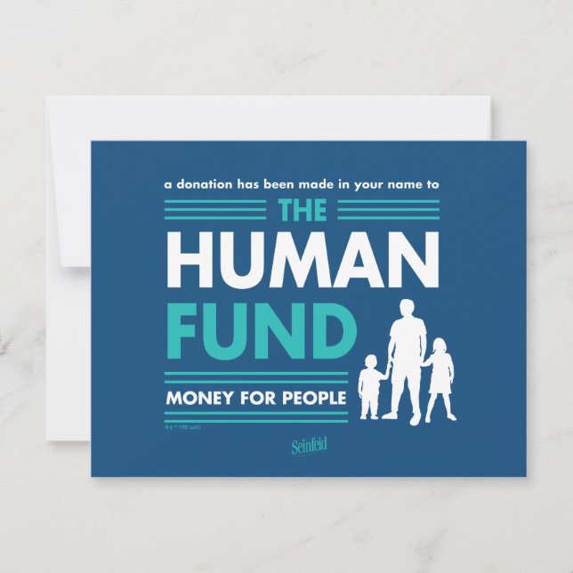 Tarjeta Pequeña Seinfeld | Fondo Humano (Anverso)