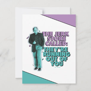 Tarjeta Pequeña Seinfeld George Costanza "La tienda de Jerk llam