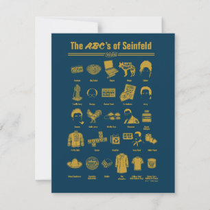 Tarjeta Pequeña Seinfeld   La ABC de Seinfeld Infographic