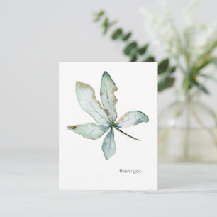 Tarjeta Pequeña Sencilla vegetación tropical Personalizado Seafoam