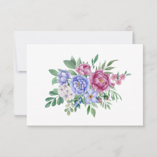 Tarjeta Pequeña Sencilla y elegante acuarela Floral
