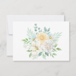 Tarjeta Pequeña Sencillo elegante pasto floral plano