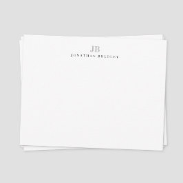 Tarjeta Pequeña Sencillo Moderno Minimalista Monogramado Profesion