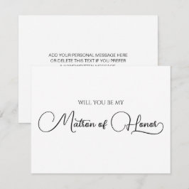 Tarjeta Pequeña Sencillo y elegante guión mural de propuesta de ho