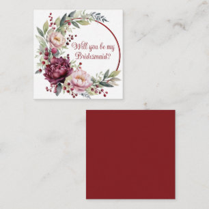 Tarjeta Pequeña ¿Serás mi propuesta de dama de honor?