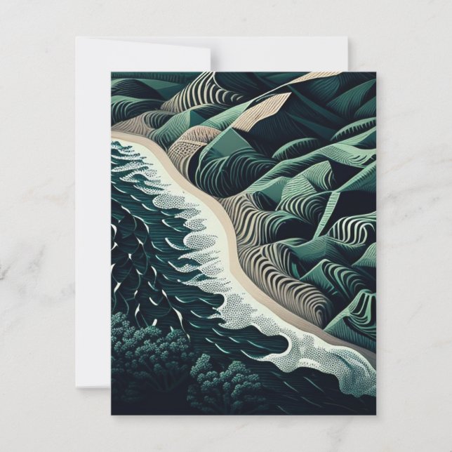 Tarjeta Pequeña Serene Shores (Anverso)