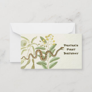 Tarjeta Pequeña Serpiente