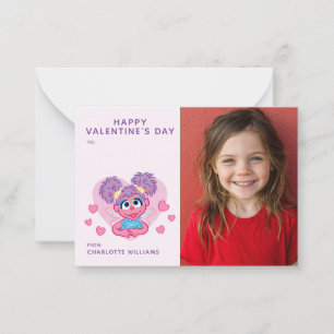 Tarjeta Pequeña Sesame Street Abby Cadabby Foto del Corazón