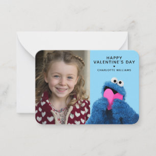 Tarjeta Pequeña Sesame Street Foto de Cookie Monster para San Va