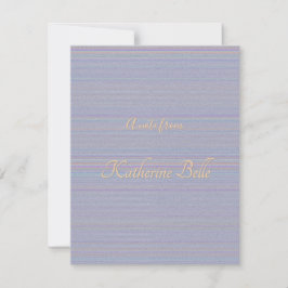 Tarjeta Pequeña Shades of Lavender Horizontal Stripe Textured Look