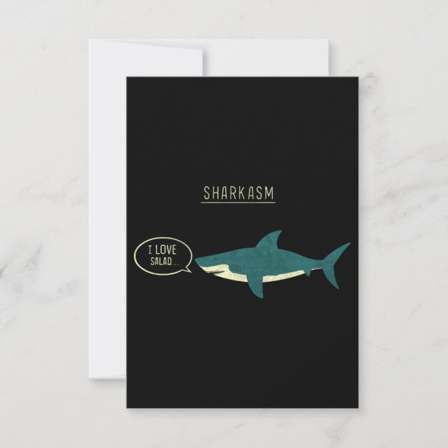Tarjeta Pequeña Sharkasm Classic (Anverso)