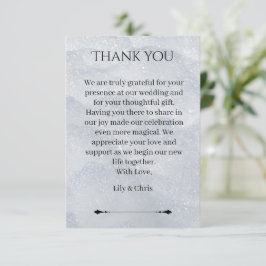 Tarjeta Pequeña Shimmering Filigree Thank You Card