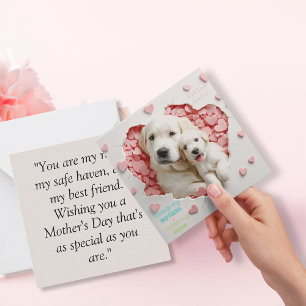 Tarjeta Pequeña Siempre mi madre-Mamá de perro y el día de la madr