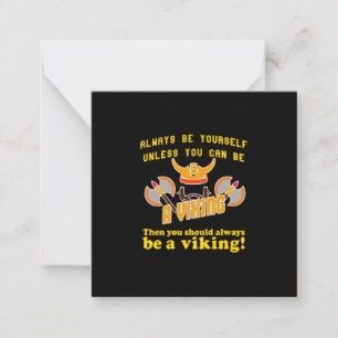 Tarjeta Pequeña Siempre ser un Viking