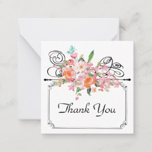 Tarjeta Pequeña Signo de colgante floral victoriano boda pin blanc
