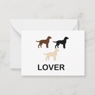 Tarjeta Pequeña silueta amante de todos los colores LR