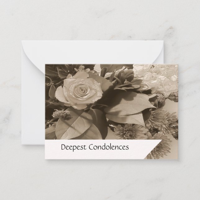 Tarjeta Pequeña Simpatía de las rosas blancas vintage (Anverso)