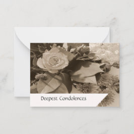 Tarjeta Pequeña Simpatía de las rosas blancas vintage