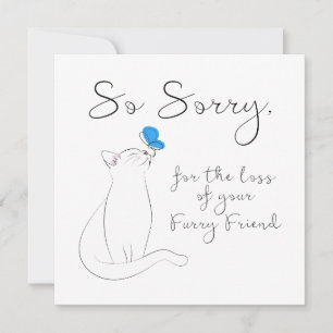 Tarjeta Pequeña Simpatía por el gato mascota