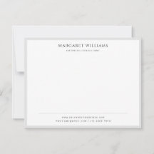 Simple borde gris sólido profesional empresarial