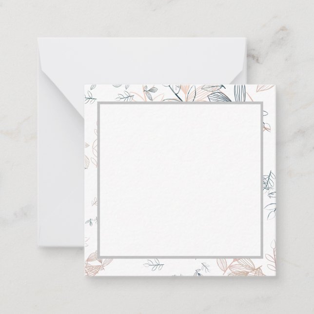 Tarjeta Pequeña Simple elegante (Anverso)