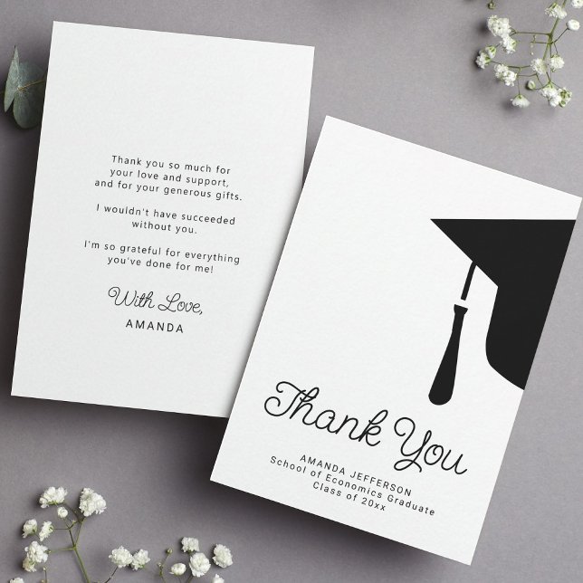 Tarjeta Pequeña Simple graduación de presupuesto personalizado gra (This is a MINI CARD. bigger sizes available)