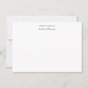 Tarjeta Pequeña Simple guión manuscrito de escritorio de nombre pe