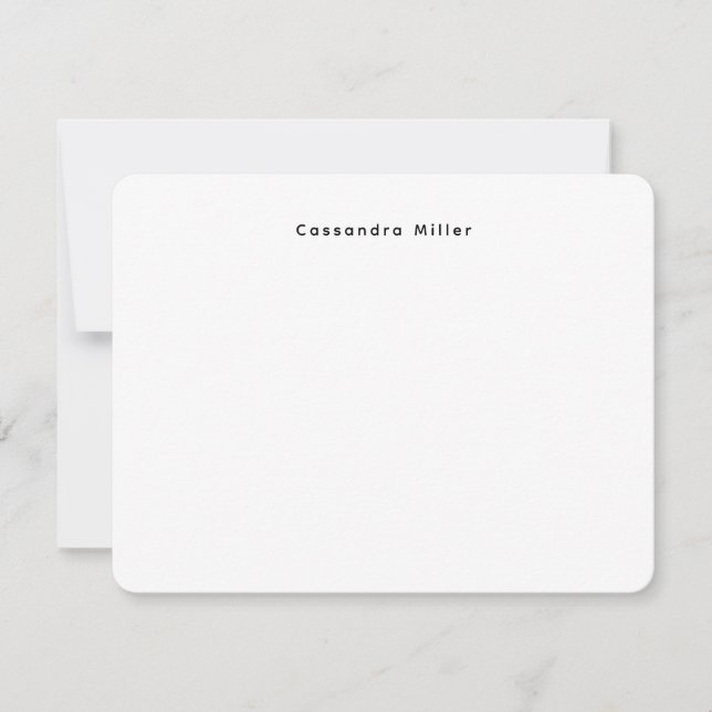 Tarjeta Pequeña Simple Minimal Profesional  (Anverso)