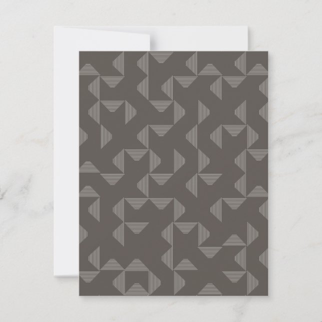 Tarjeta Pequeña Simple, modern, trendy geometric graphic pattern (Anverso)