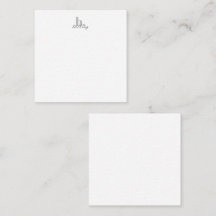 Simple Moderno Monograma Elegante Escritura