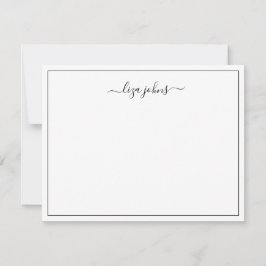 Tarjeta Pequeña Simple Moderno Script Profesional 