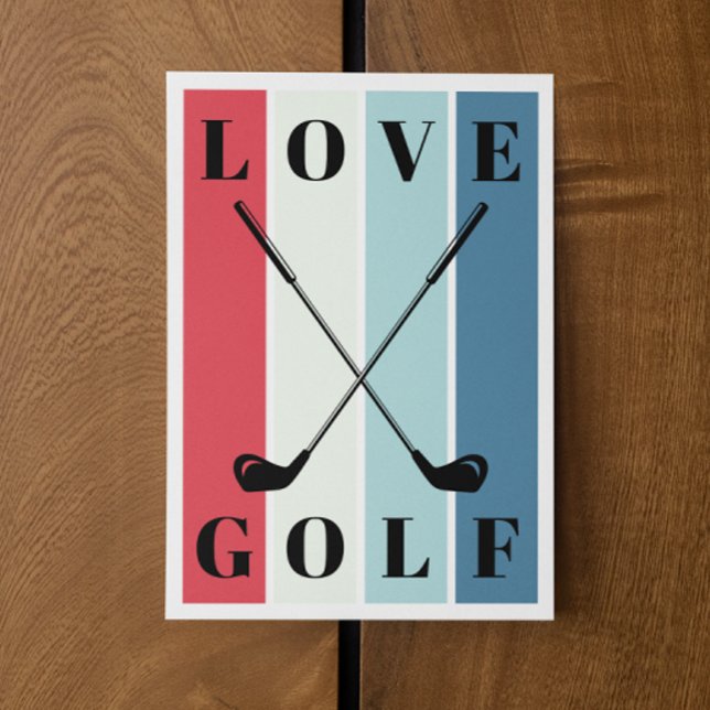 Tarjeta Pequeña Simple tipografía moderna Golf Blank (Subido por el creador)