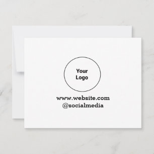 Tarjeta Pequeña Simple y minimalista logotipo personalizado elegan